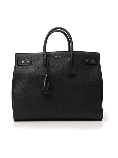 Shop Saint Laurent Large Sac De Jour Tote Bag In Black