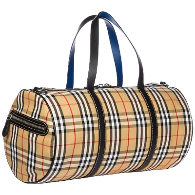 Burberry Large Vintage Check Duffle Bag In Multicolour ModeSens