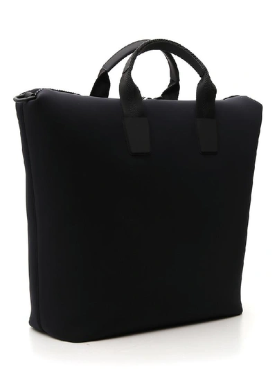 Shop Dolce & Gabbana Logo Print Tote Bag In Black