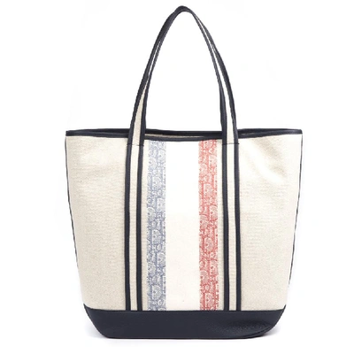 Shop Dior Homme Canvas Logo Tote Bag In Multi