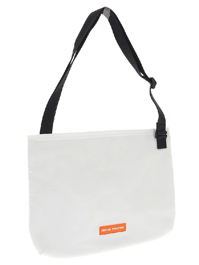 Shop Heron Preston Nasa Print Crossbody Bag In White