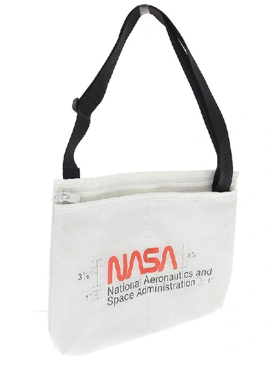 Shop Heron Preston Nasa Print Crossbody Bag In White