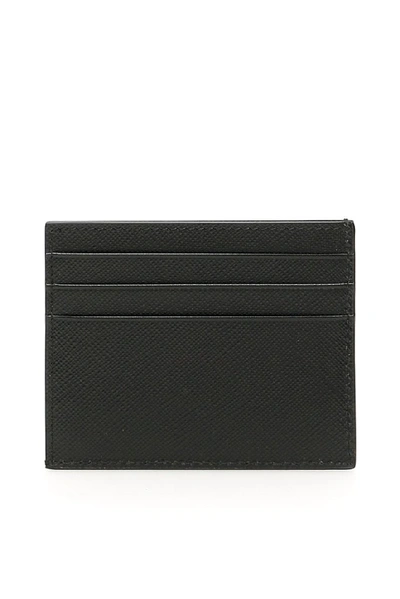 Shop Prada Logo Stripe Cardholder In Multi