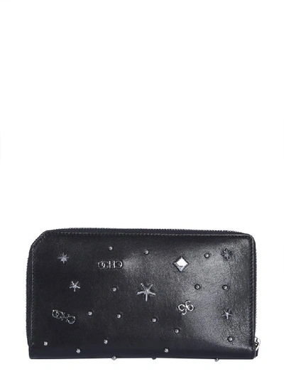 Shop Jimmy Choo Carnaby Continental Wallet In Black