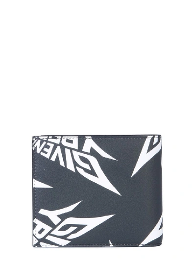 Shop Givenchy Logo Fold Wallet In Black