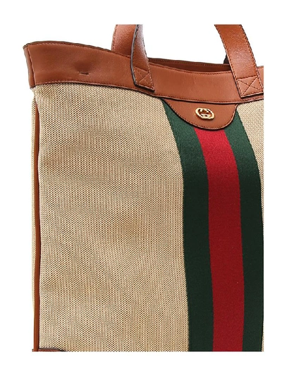 Shop Gucci Large Vintage Tote Bag In Multi
