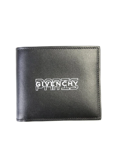 Shop Givenchy Logo Printed Wallet In Black