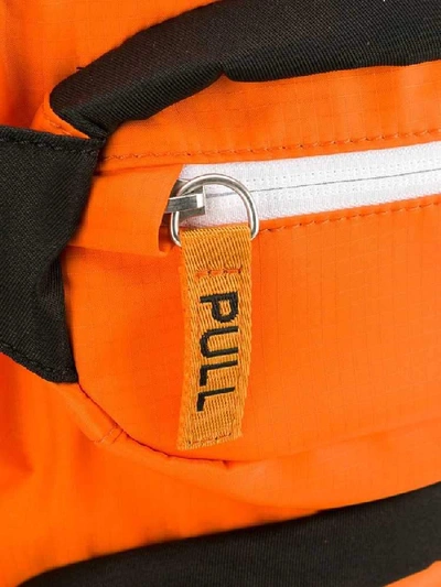 Shop Heron Preston Zipped Logo Backpack In Orange