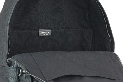 Shop Jimmy Choo Wilmer Logo Backpack In Black