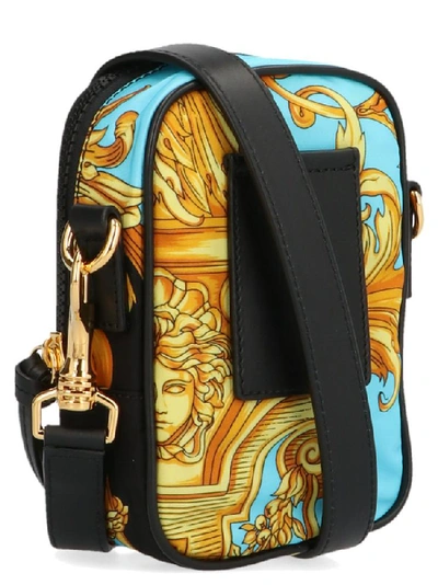 Shop Versace Baroque Print Crossbody Bag In Multi