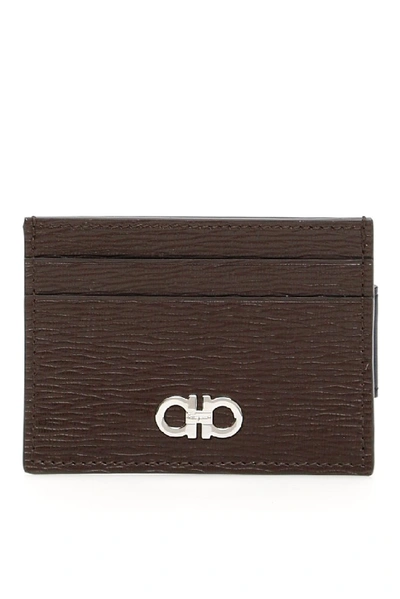 Shop Ferragamo Salvatore  Gancini Clip Cardholder In Multi