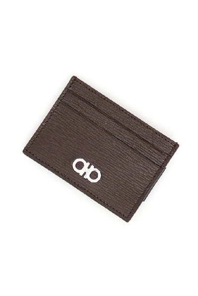 Shop Ferragamo Salvatore  Gancini Clip Cardholder In Multi