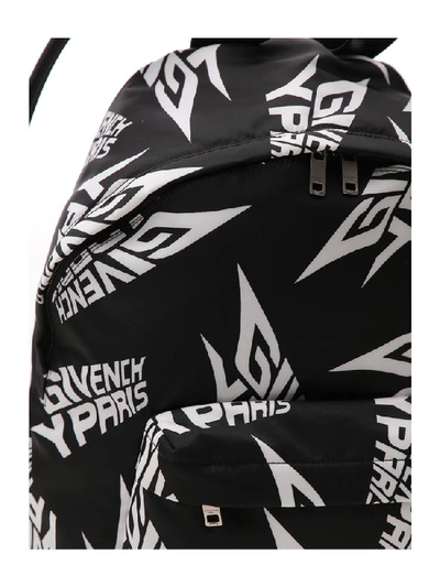 Shop Givenchy All Over Logo Print Backpack In Black