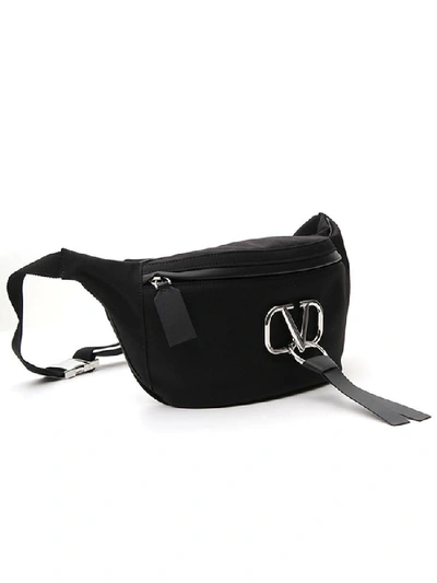 Shop Valentino Garavani Vring Belt Bag In Black