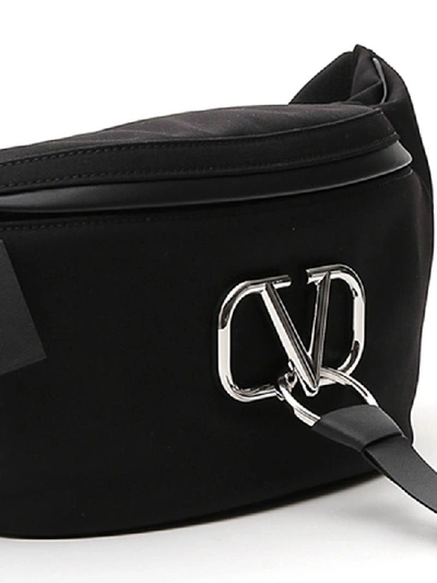 Shop Valentino Garavani Vring Belt Bag In Black
