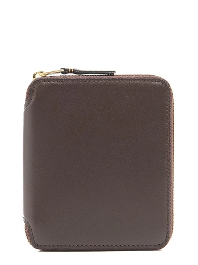 Shop Comme Des Garçons Wallet Zip Around Wallet In Brown