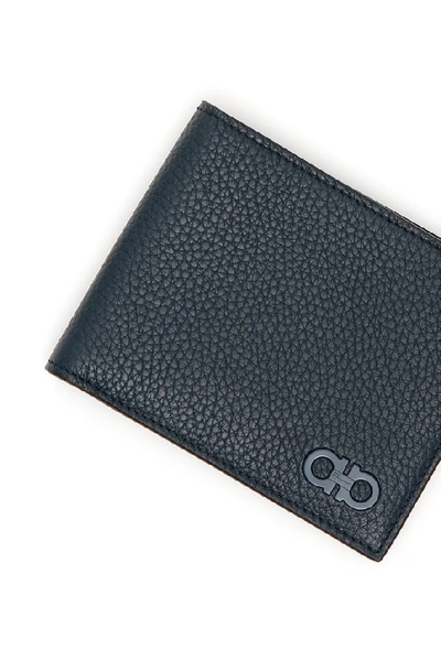 Shop Ferragamo Salvatore  Gancini Bifold Wallet In Black