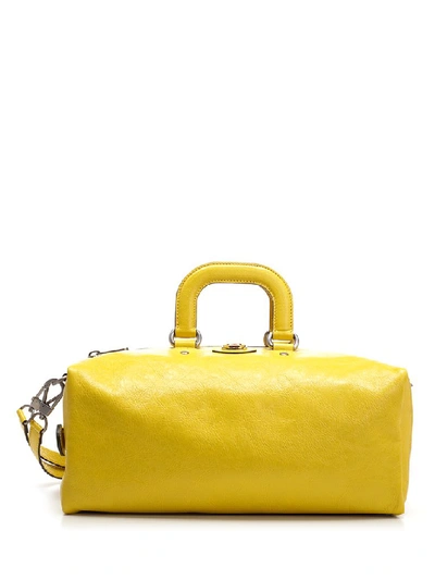 Shop Gucci Morpheus Top Handle Backpack In Yellow