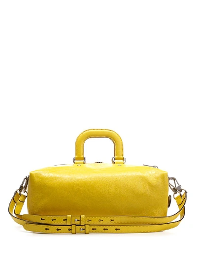 Shop Gucci Morpheus Top Handle Backpack In Yellow