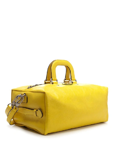 Shop Gucci Morpheus Top Handle Backpack In Yellow