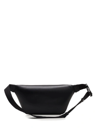 Shop Balenciaga Logo Belt Bag In Black