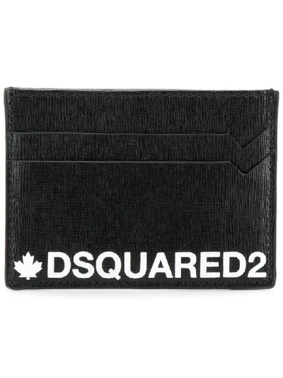 Shop Dsquared2 Logo Print Cardholder In Black