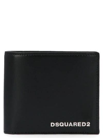 Shop Dsquared2 Logo Embossed Bifold Wallet In Black