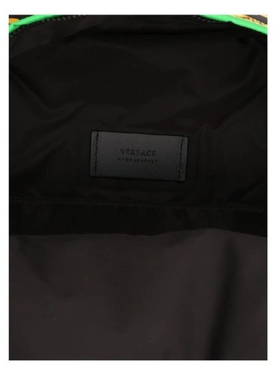Shop Versace Printed Backpack In Multi
