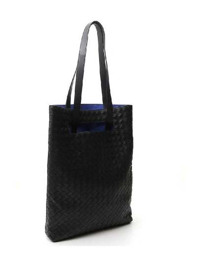 Shop Bottega Veneta Woven Tote Bag In Black