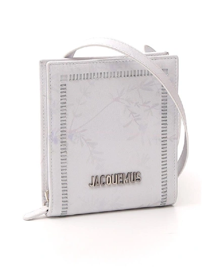 Shop Jacquemus Le Gadjo Logo Shoulder Bag In White