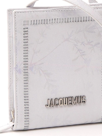 Shop Jacquemus Le Gadjo Logo Shoulder Bag In White