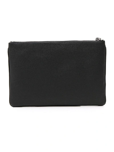 Shop Dior Homme Logo Embossed Pouch In Black