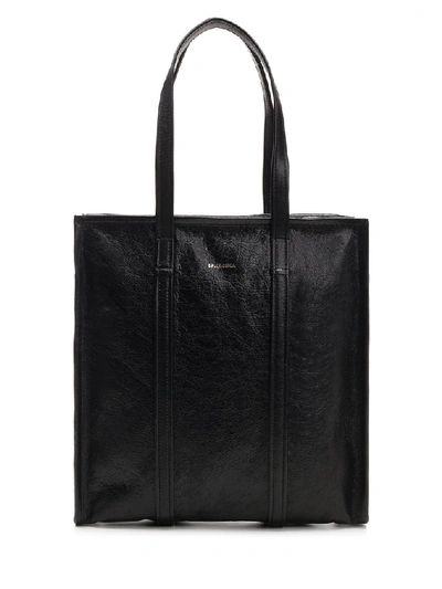 Shop Balenciaga Bazar Shopper Tote Bag In Black