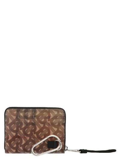 Shop Burberry 3d Logo Monogram Zipped Wallet In Multi