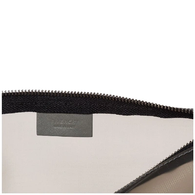 Shop Givenchy Logo Zipped Pouch In Grey