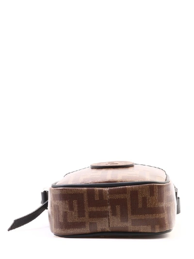 Shop Fendi Logo Ff Jacquard Crossbody Bag In Multi