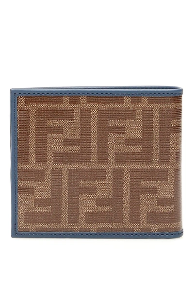 Shop Fendi Logo Embossed Bifold Wallet In Multi