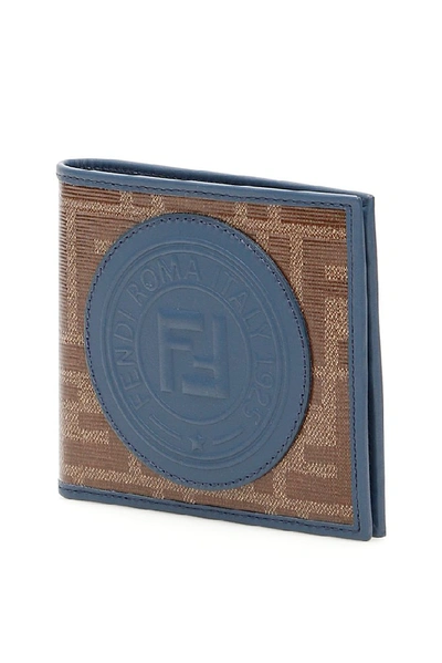 Shop Fendi Logo Embossed Bifold Wallet In Multi