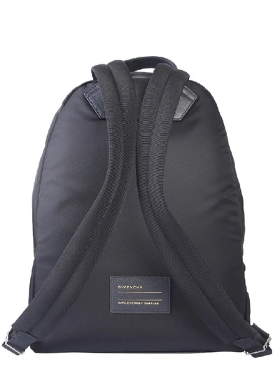 Shop Givenchy Paris Logo Zip Backpack In Black