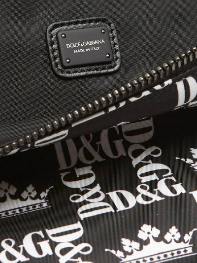 Shop Dolce & Gabbana Crown Print Crossbody Bag In Multi