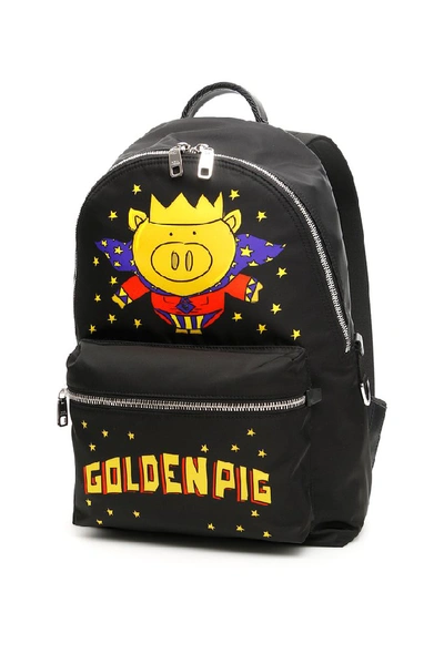 Shop Dolce & Gabbana Golden Pig Backpack In Multi