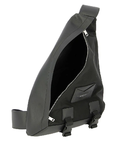 Shop Givenchy Triangle Logo Envelope Backpack In Black