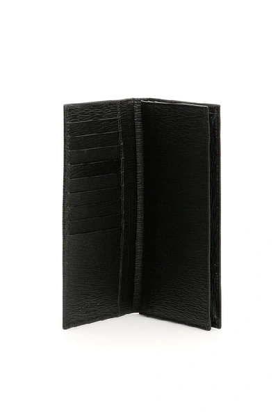 Shop Ferragamo Salvatore  Logo Plaque Vertical Wallet In Black