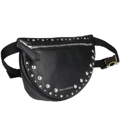 Shop Alexander Mcqueen Studded Belt Bag In Black