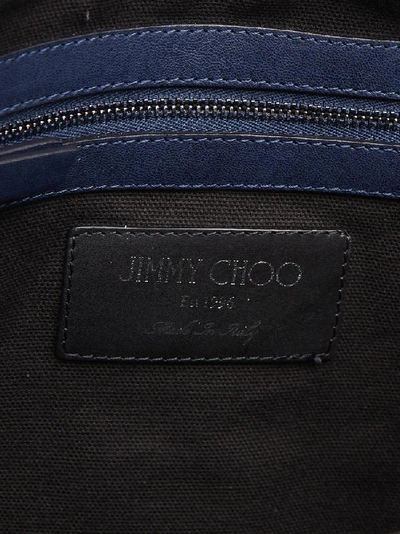 Shop Jimmy Choo Star Studded Pimlico Tote Bag In Blue
