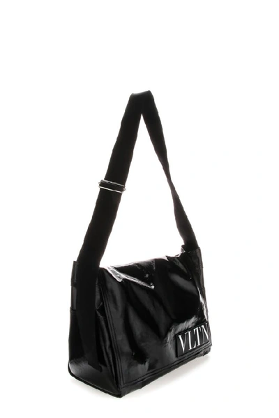 Shop Valentino Garavani Vltn Messenger Bag In Black