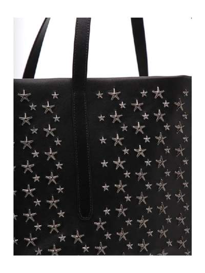 Shop Jimmy Choo Star Studded Pimlico Tote Bag In Black