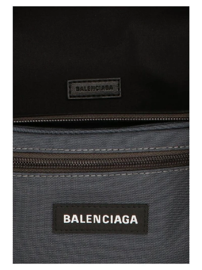 Shop Balenciaga Explorer Logo Belt Bag In Grey