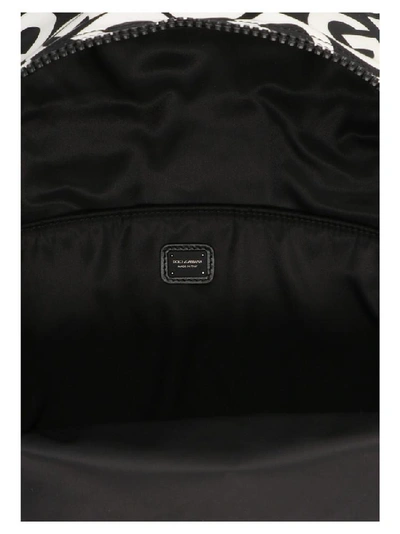 Shop Dolce & Gabbana All Over Logo Backpack In Multi