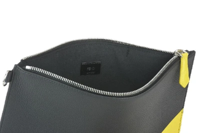Shop Fendi Bag Bugs Zipped Pouch In Black